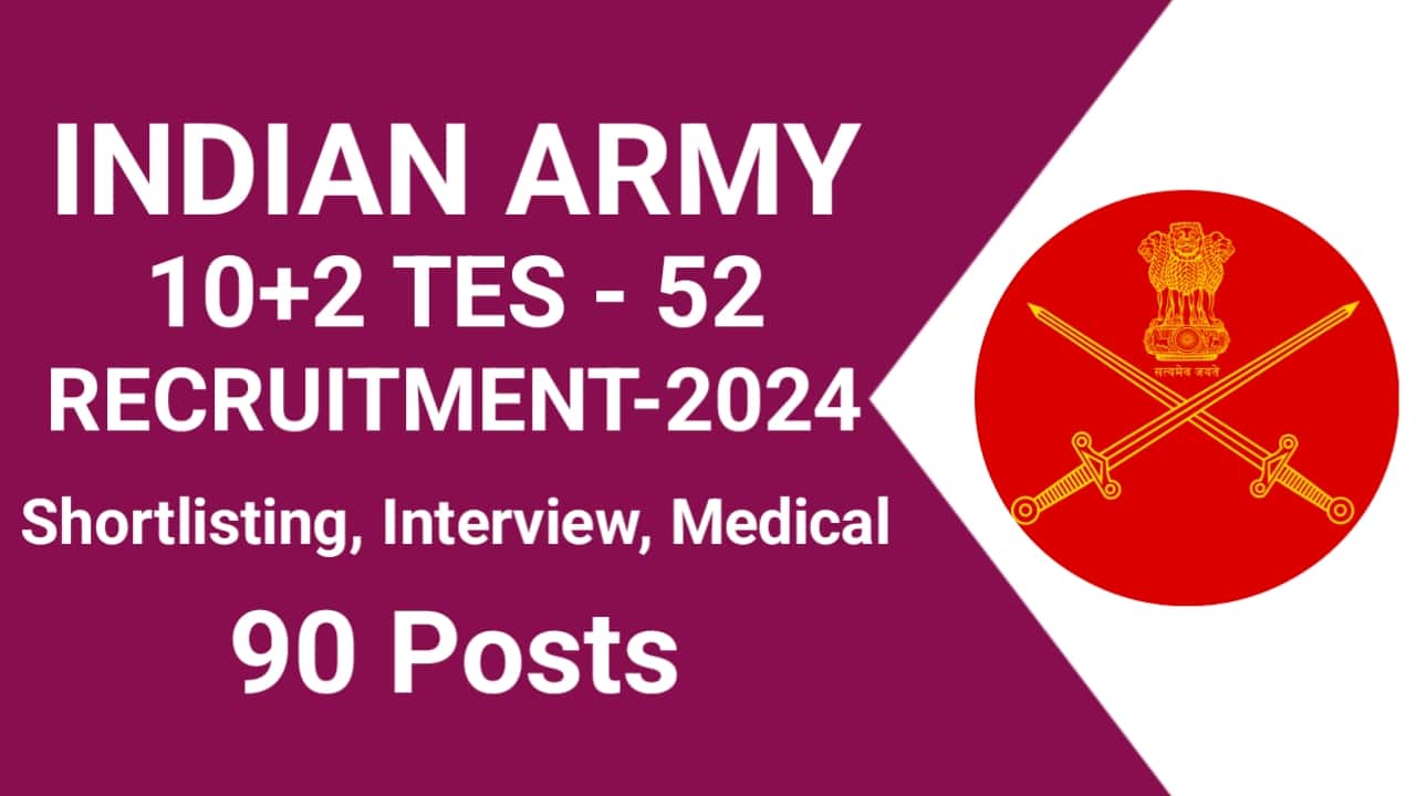 Indian Army TES 52 Recruitment 2024 for 90 Posts