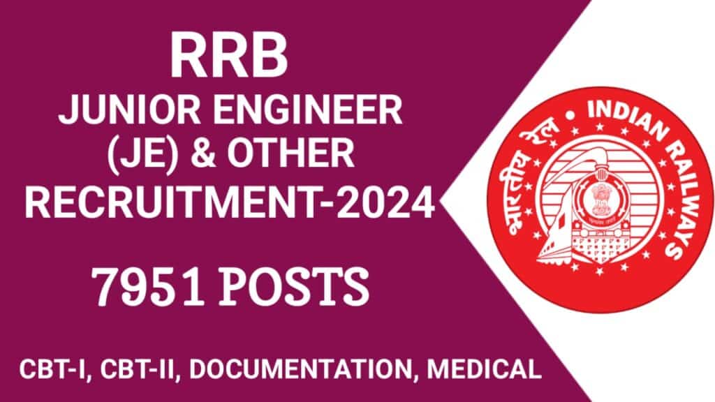 RRB JE Recruitment 2024